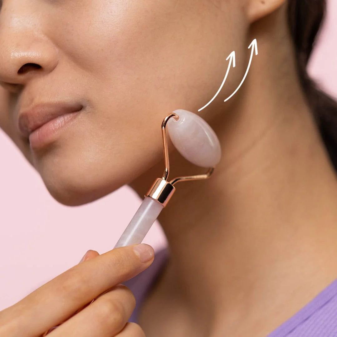 ROSE QUARTZ MASSAGE ROLLERS