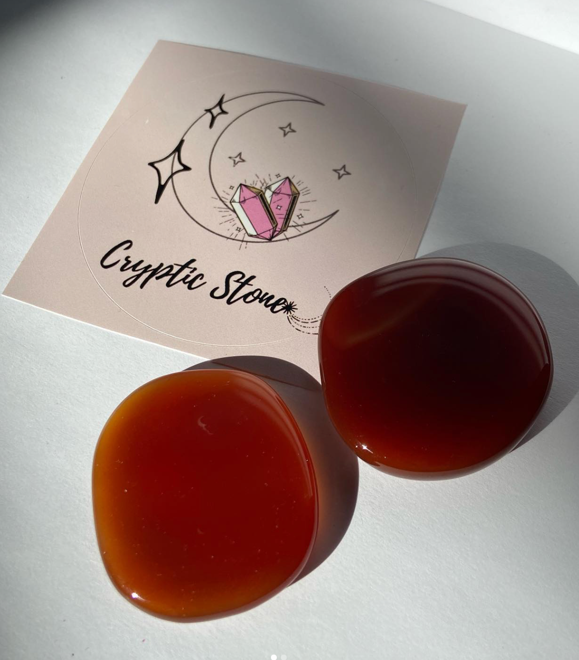 CARNELIAN PALM STONES