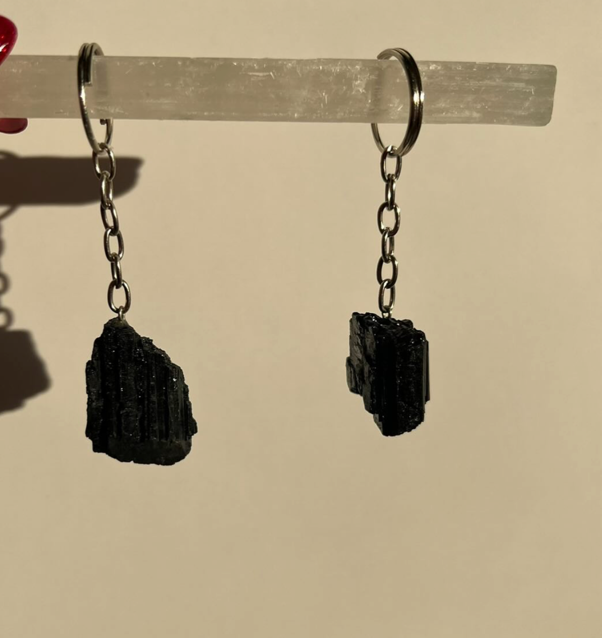 BLACK TOURMALINE KEYCHAINS