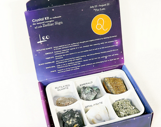 LEO ZODIAC CRYSTAL SET
