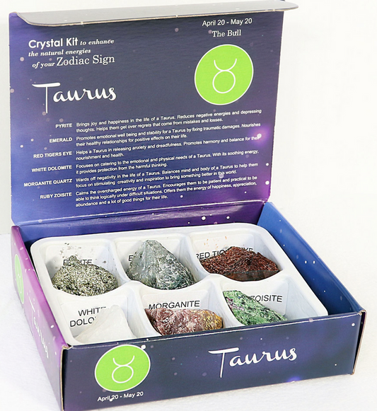 TAURUS ZODIAC CRYSTAL SET