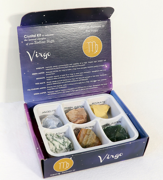 VIRGO ZODIAC CRYTSAL SET