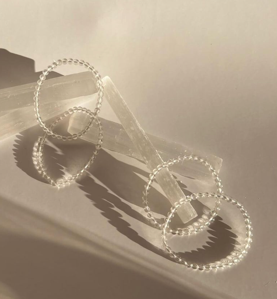 CLEAR QUARTZ BRACELETS